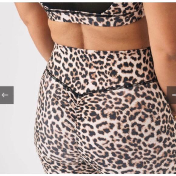 Zyia Active Leopard Scrunchy Brilliant High Rise Legging Medium 6 8 Gym Workout - Picture 3 of 9